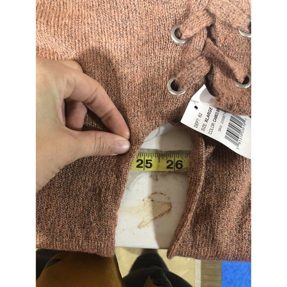 Alison Andrews Womens Sweater Size XL Pink New Long Sleeve Pullover - Picture 6 of 12